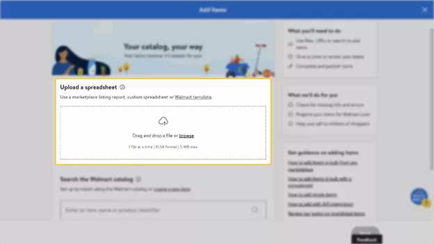 批量上架商品：通过UploadaSpreadsheet上传