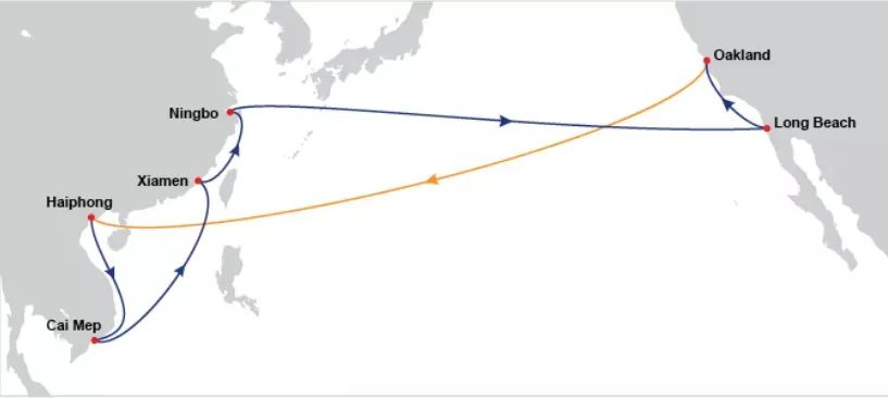 跨境物流中美主要港口有哪些？航线都有什么？