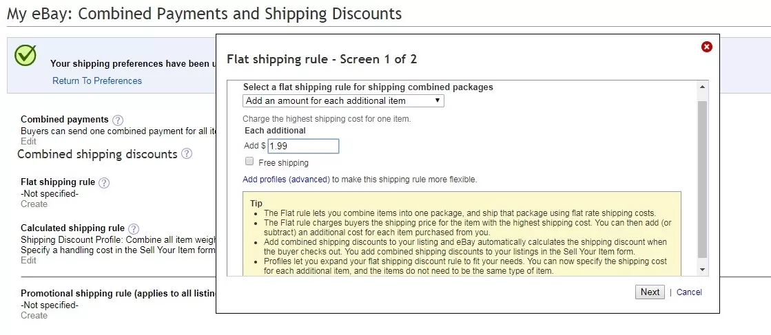 Shippingpreference-Offercombinedpaymentandshippingdiscount-第4张图片