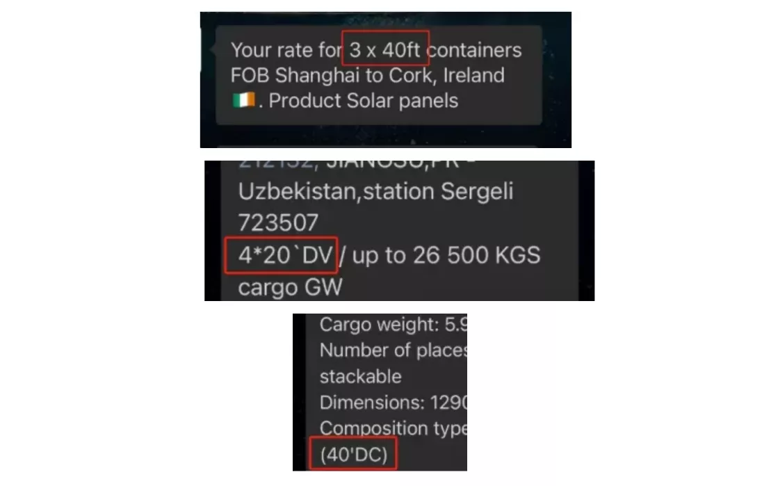 跨境物流相同类型集装箱有哪些不同的英文表述?