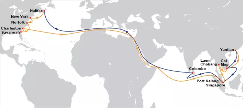 跨境物流中美主要港口有哪些？航线都有什么？