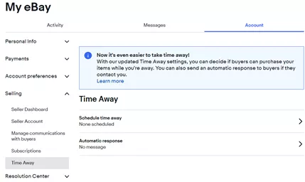休假设置TimeAway
