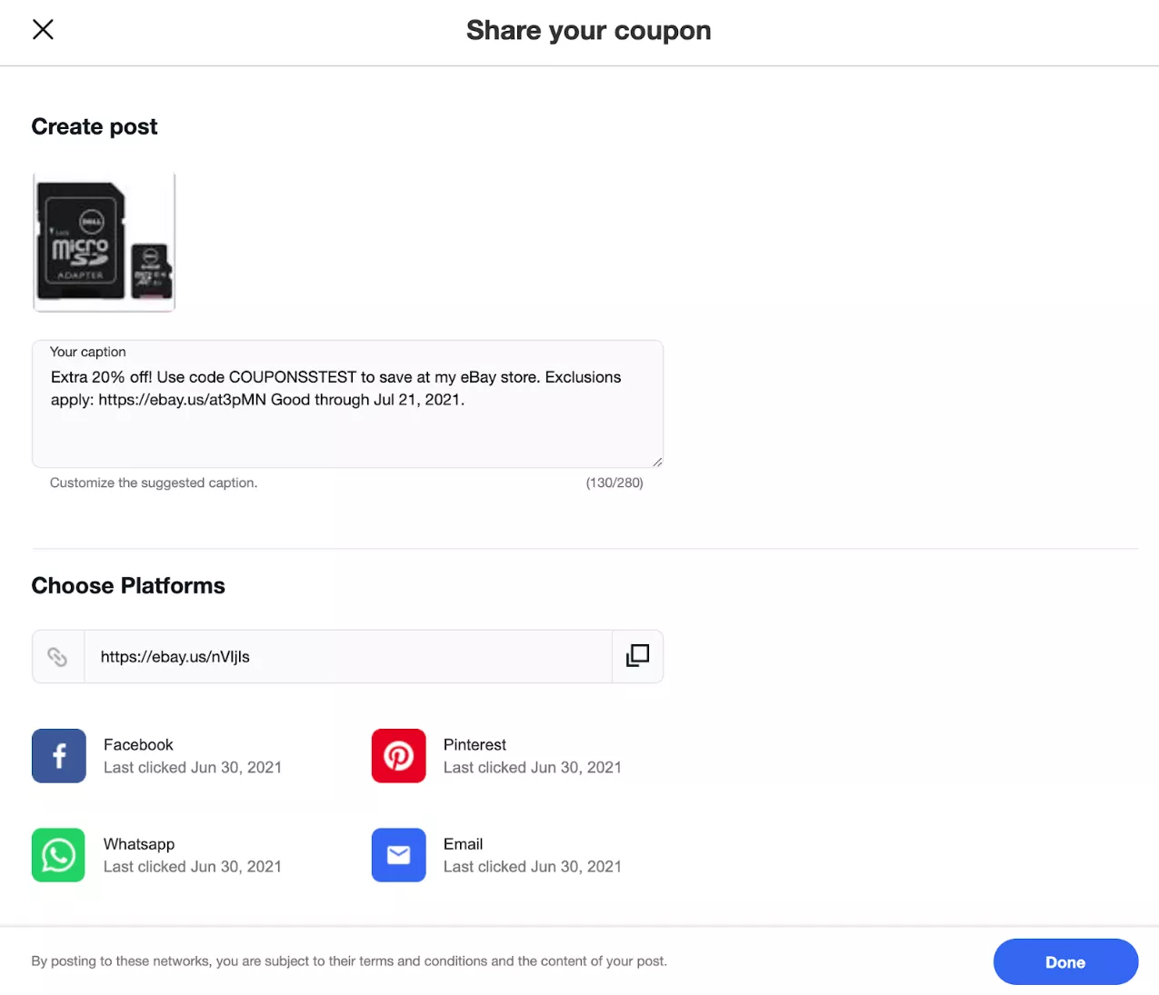 通过社交媒体分享coupon活动-第4张图片
