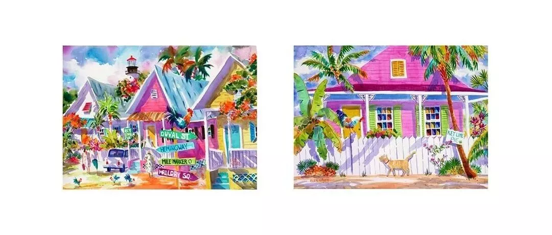 【侵权快讯】25-cv-13872 Ellen Lynn Negley热带水彩画发案维权！这5张色彩鲜艳的版权通通不能用！