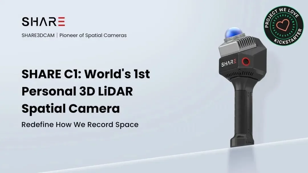 SHARE C1 — World's 1st Personal 3D LiDAR Spatial Camera by SHARE3DCAM — Kickstarter